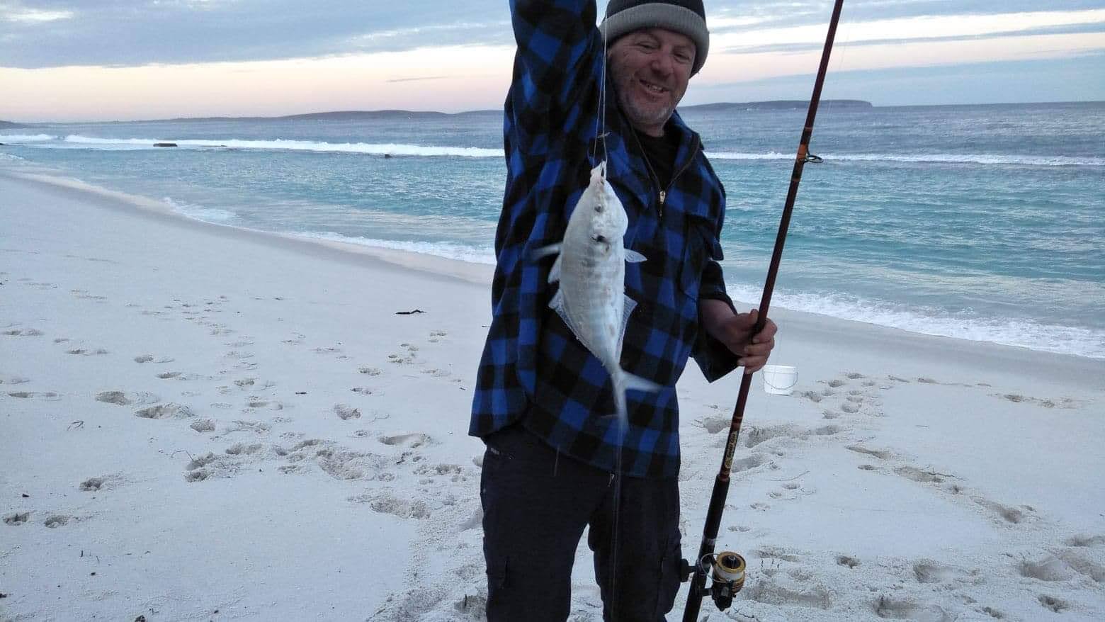 Fishing on Back Beach